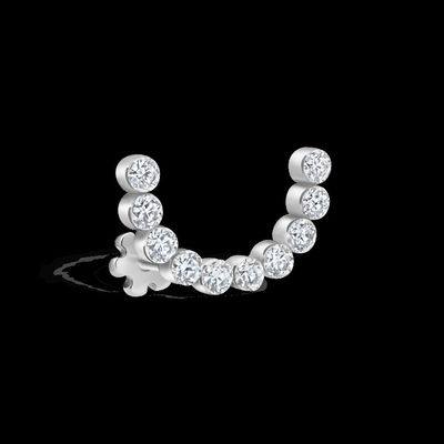 0.16 quilates de diamantes creados en el laboratorio, aretes VVS, claridad HPHT, corte redondo